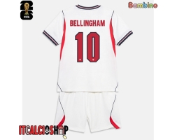 Inghilterra Jude Bellingham #10 Prima Maglia Bambino Mondiali 2026 Manica Corta (+ Pantaloni corti)